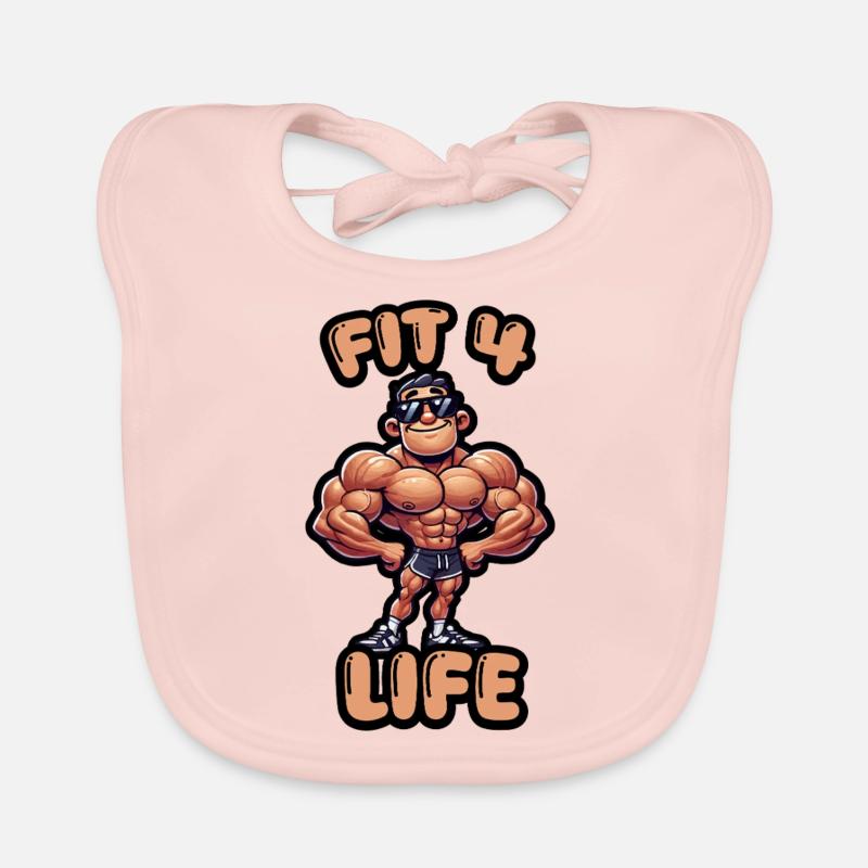 Bodybuilder Cool Bavoir bio Bébé