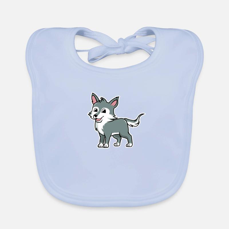 Süßer Wolf Baby Bio-Lätzchen