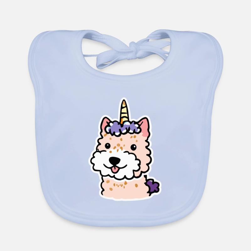 Licorne Welsh Terrier Dog Gift Rétro Bavoir bio Bébé