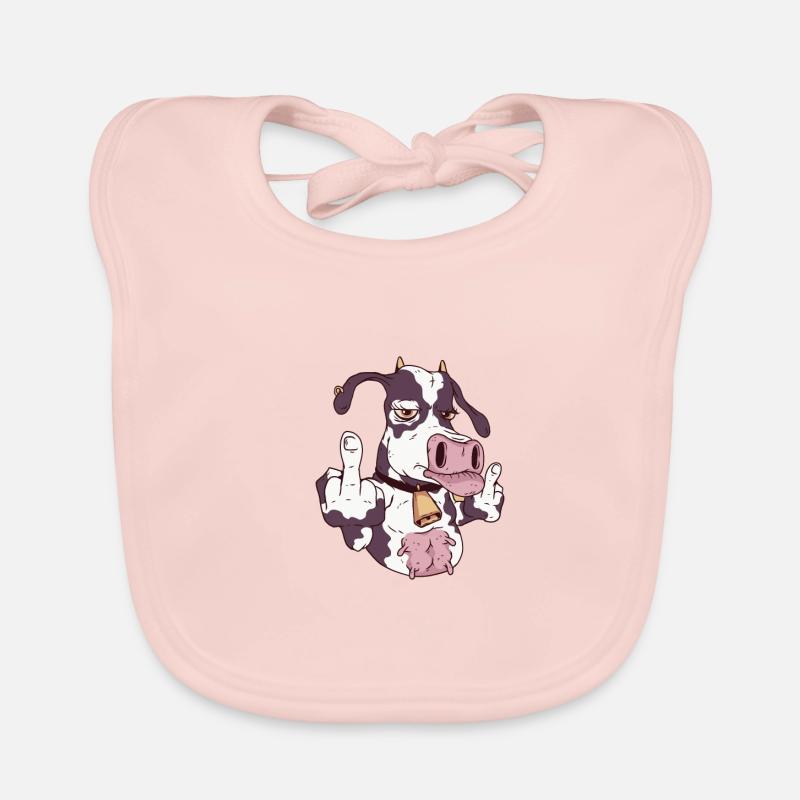 Cow cows cowshed Organic Baby Bibs
