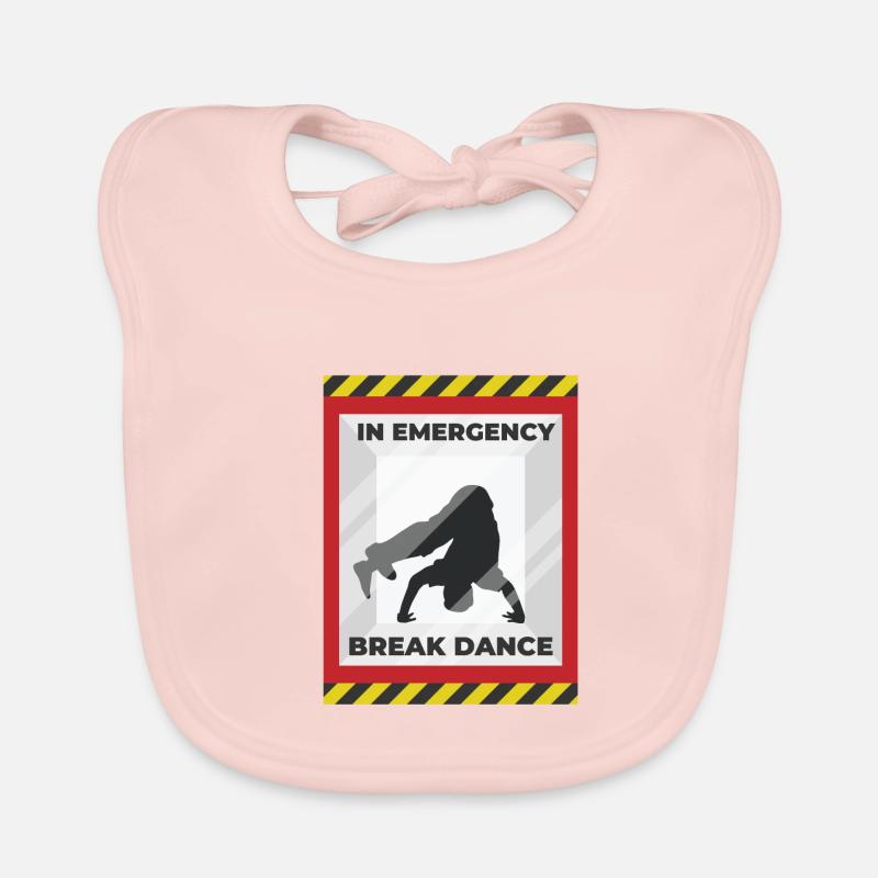 Breakdance - Baby Bio-Lätzchen - Rose