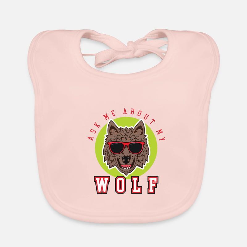 Parle à mon loup Bavoir bio Bébé