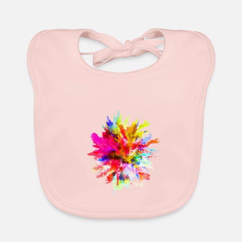 Wasserfarben Fleck Baby Bio-Lätzchen