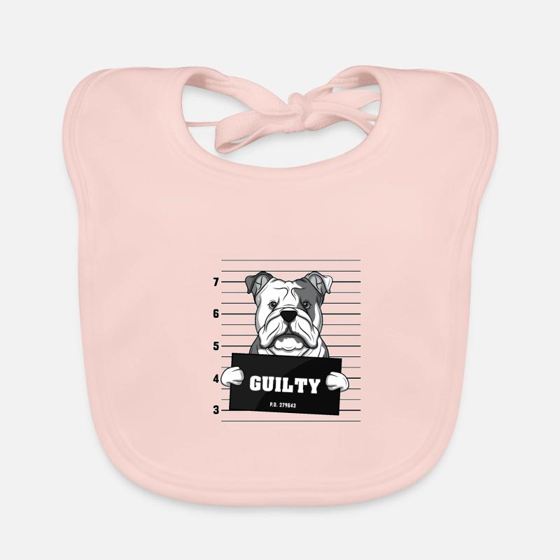 Chien coupable chien stupide arrestation chiot coupable Bavoir bio Bébé