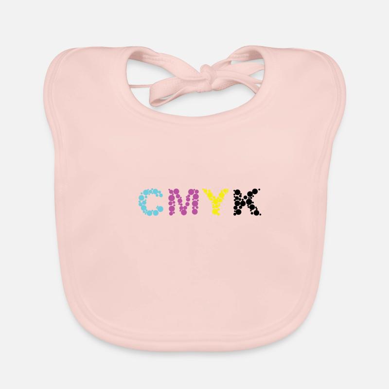 CMYK - Bavoir bio Bébé - rose