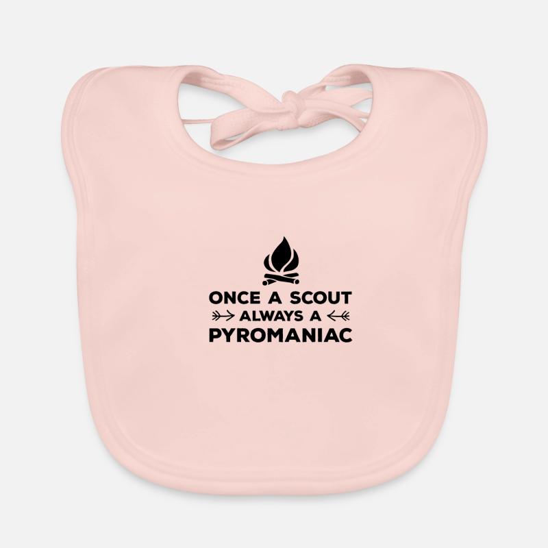 Une fois un éclaireur toujours un pyromane Bavoir bio Bébé