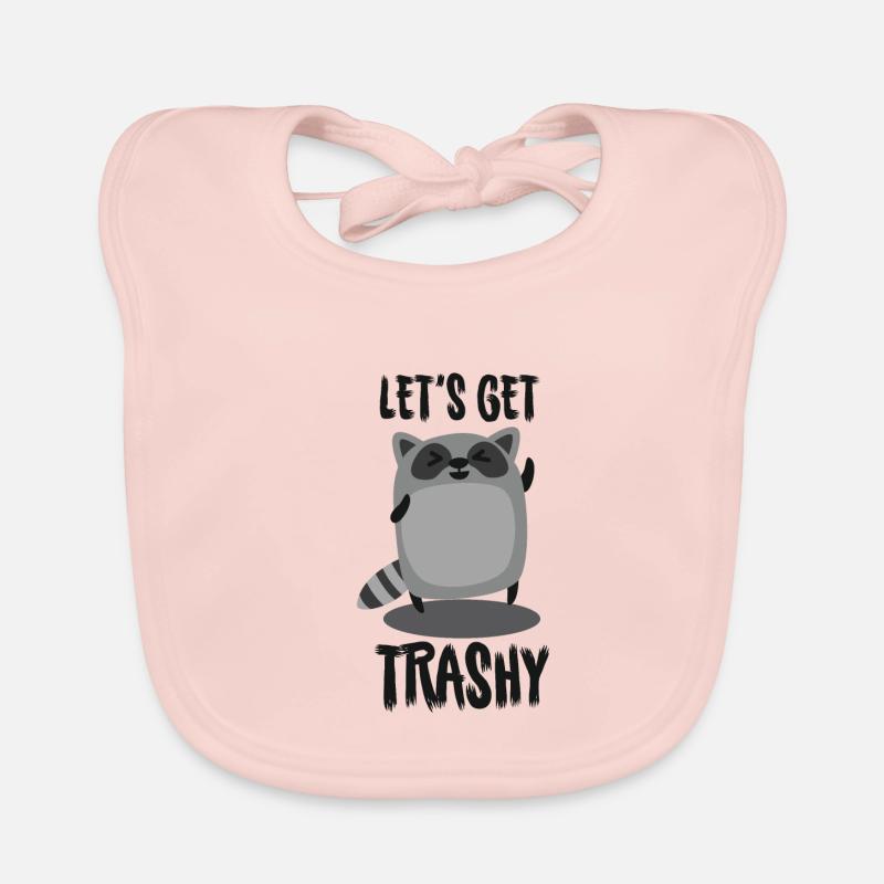 Racoon - Let´s get trashy Baby Bio-Lätzchen