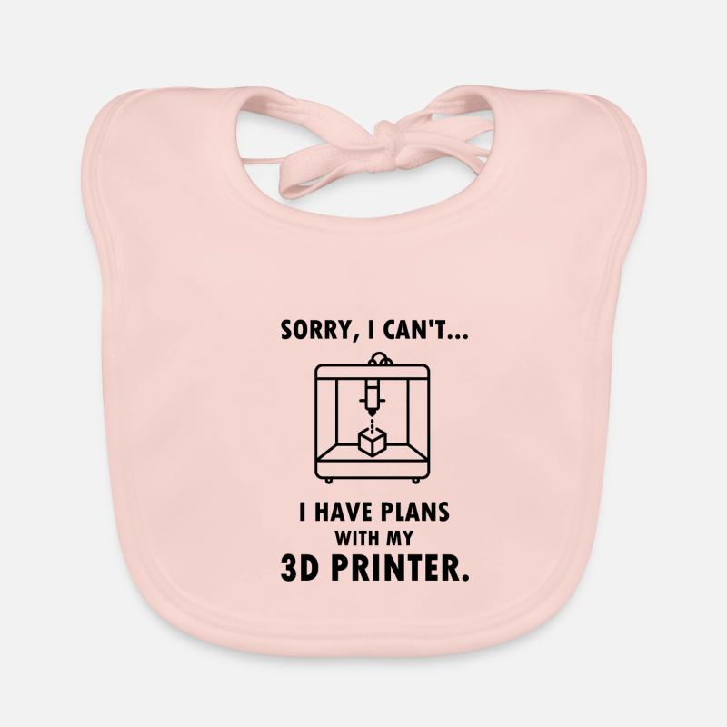 3D Drucker Drucken Plan Spruch Hobby Geschenk Baby Bio-Lätzchen
