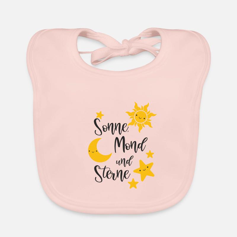 Sonne Mond und Sterne Baby Bio-Lätzchen