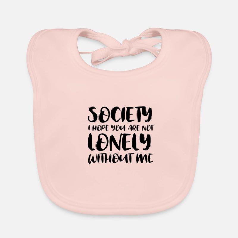 Dans la "société" sauvage Bavoir bio Bébé