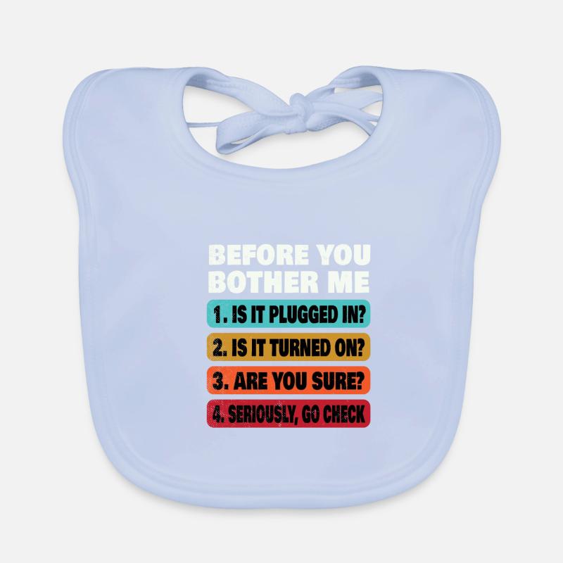 Funny Information Technology Tech | Technical Supp Organic Baby Bibs