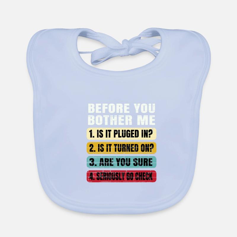 Funny Information Technology Tech | Technical Supp Organic Baby Bibs