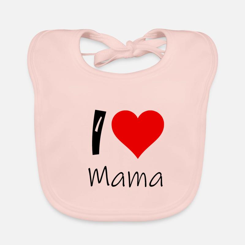 J'aime le coeur de maman Bavoir bio Bébé