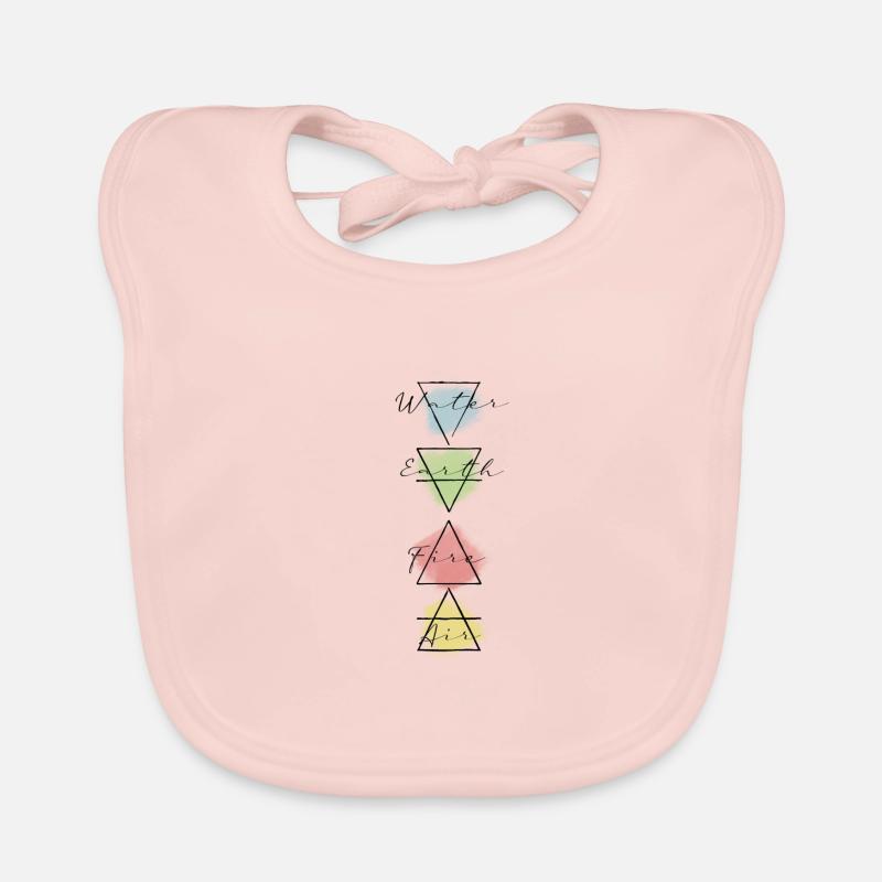 The 4 elements fire water air earth astrology Organic Baby Bibs