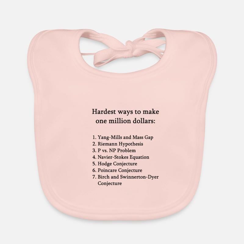 Math Millennium Problems Mathematician Science Organic Baby Bibs