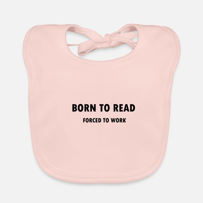 For reading born books book lovers bookworm Organic Baby Bibs