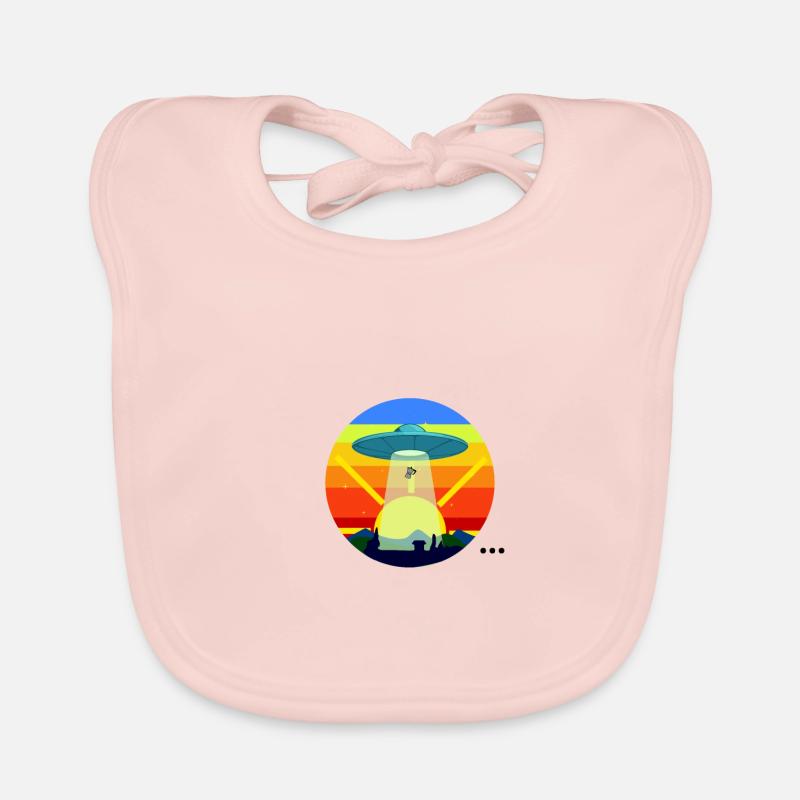 Ufo Stealing Coffee Organic Baby Bibs