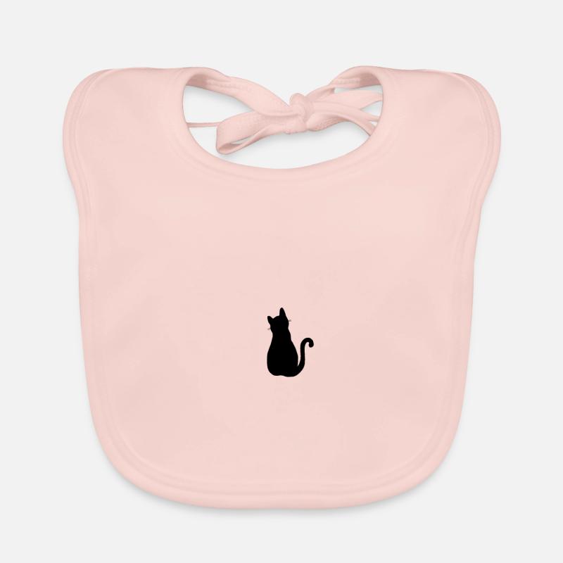 Katze sitzend Baby Bio-Lätzchen