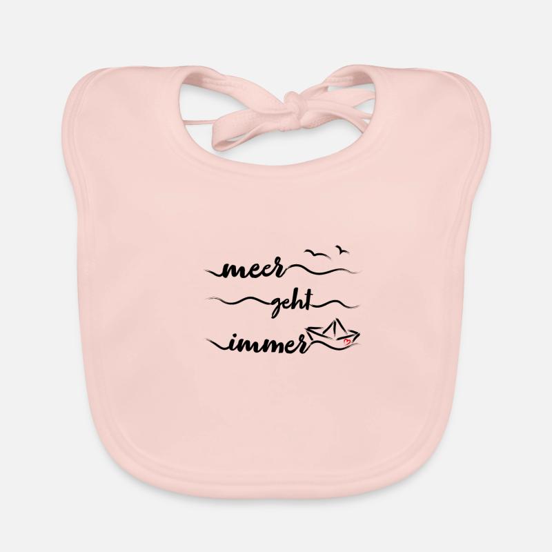 Papierschiff Meer Papierboot Papierschiffchen Baby Bio-Lätzchen