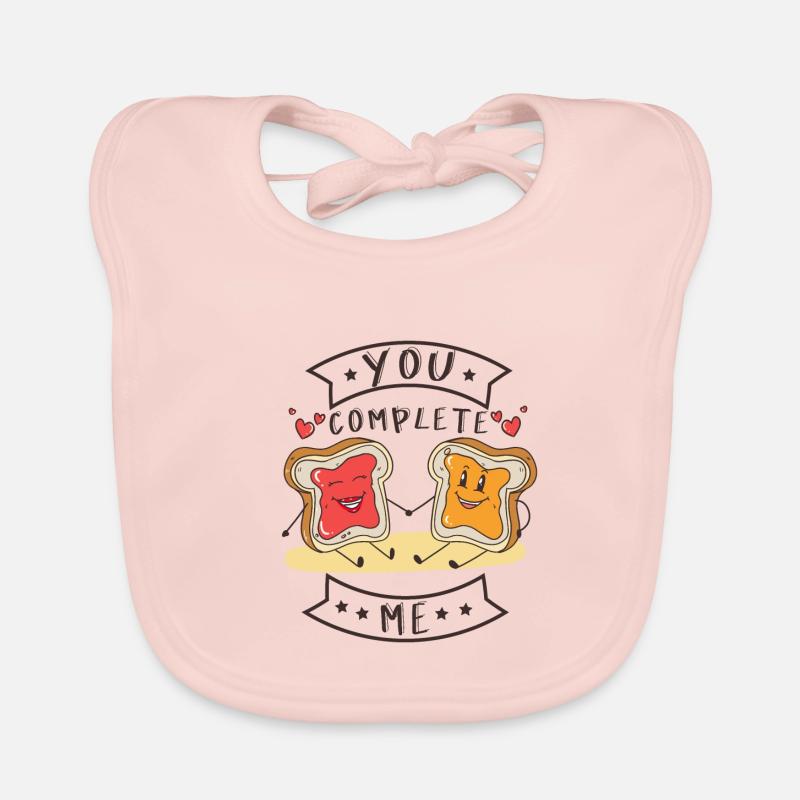 VOUS ME COMPLETEZ des confitures de pain et de beurre Bavoir bio Bébé