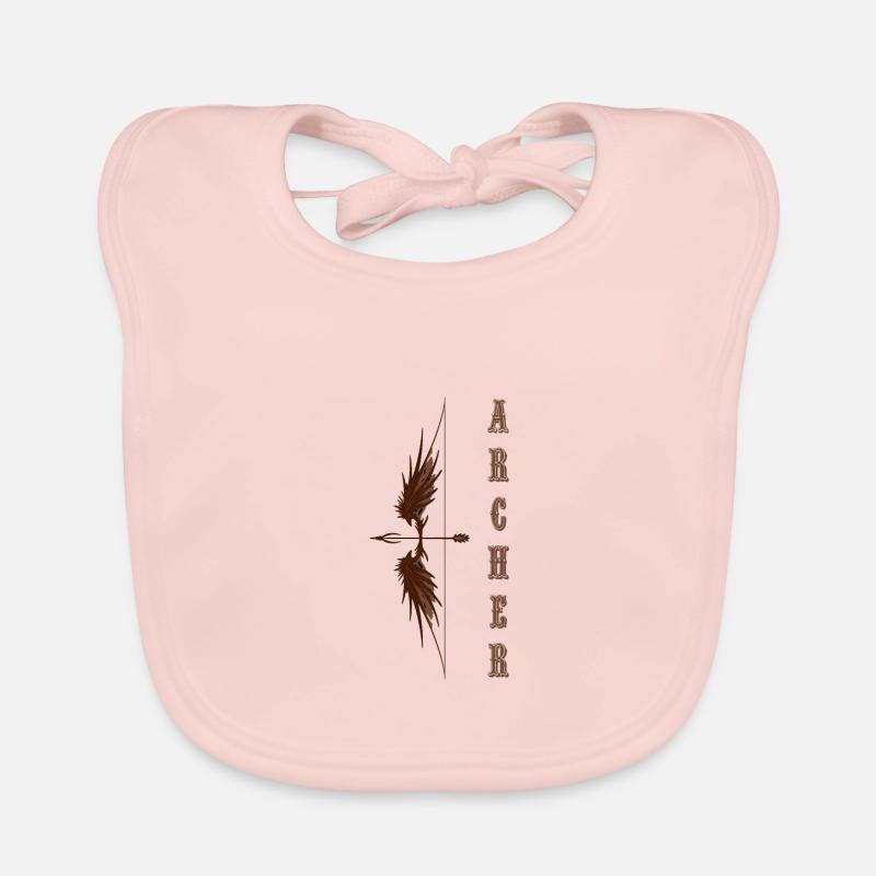 Bow archer bow and arrow hobby gift Organic Baby Bibs