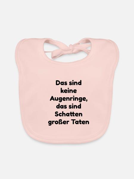 lustiger Spruch - Baby Bio-Lätzchen - Rose