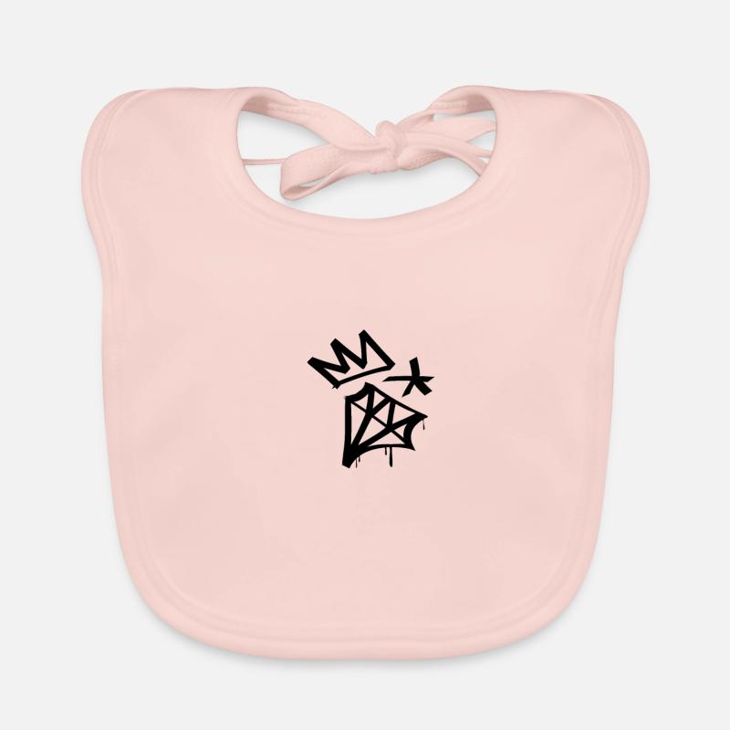 Diamond graffiti Organic Baby Bibs