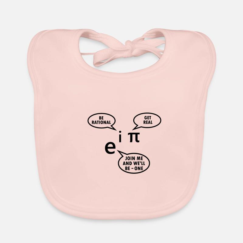 Mathematician Gift Math Teacher Nerd Euler Pi Organic Baby Bibs