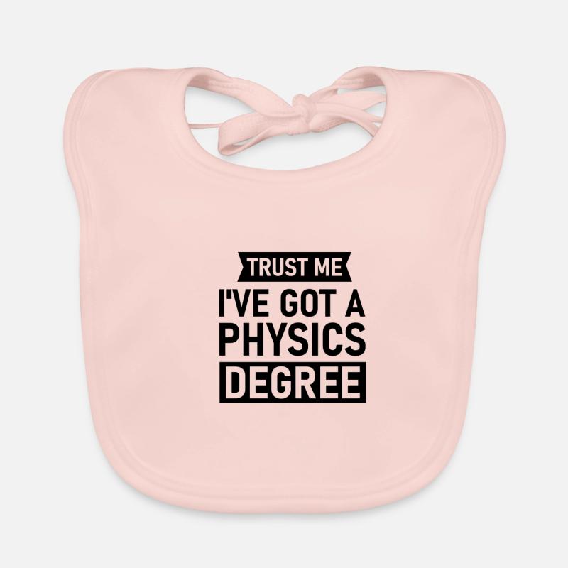 Physiker Geschenk Physik Bachelor Master PhD Nerd - Baby Bio-Lätzchen - Rose