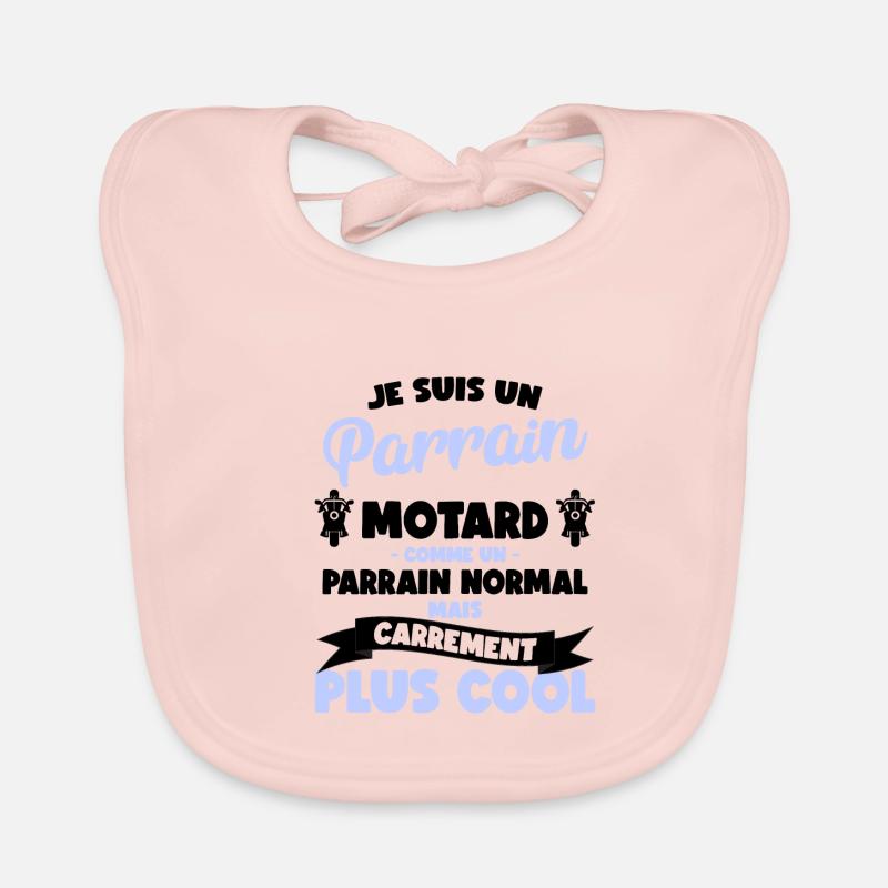Je Suis Un Parrain Motard, Comme Un Parrain Normal Bavoir bio Bébé