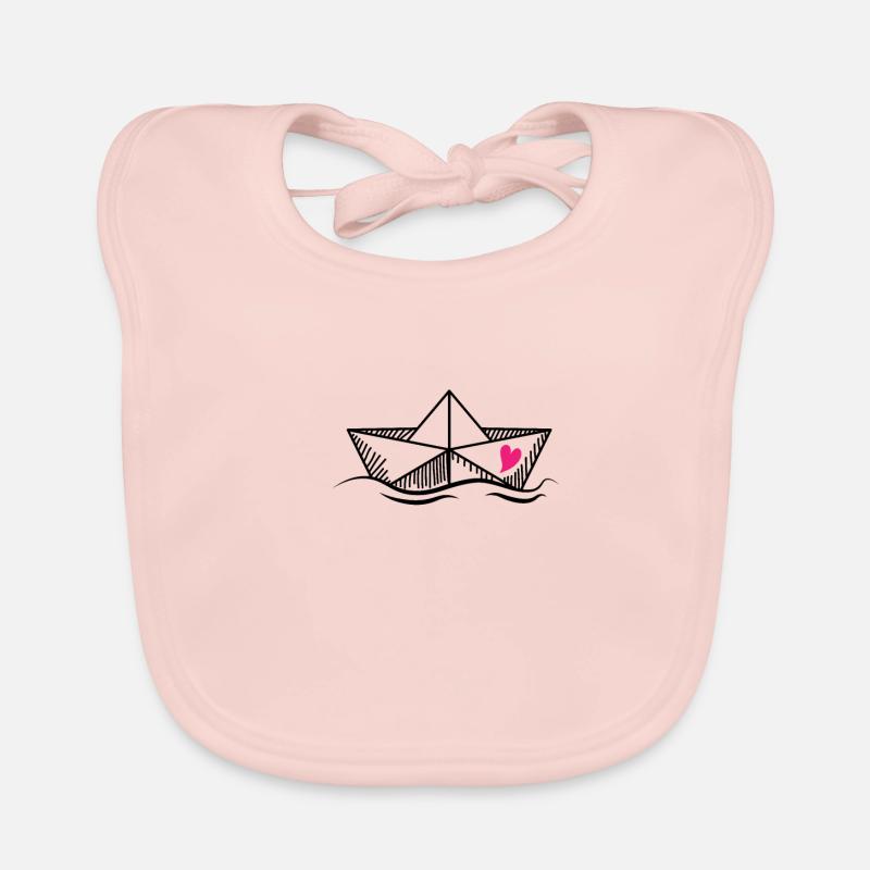 Bateau en papier bateau à papier bateau à papier Bavoir bio Bébé