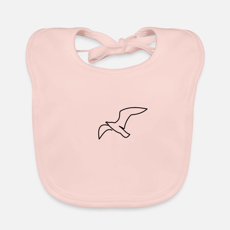 Maritime Seagull Organic Baby Bibs