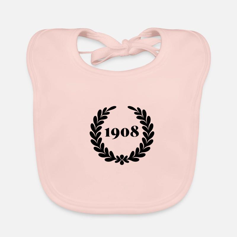 Funny Birthday Since 1908 Organic Baby Bibs