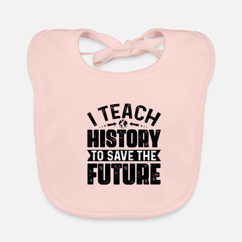 Professeur d’histoire Professeur d’histoire Held - Bavoir bio Bébé - rose