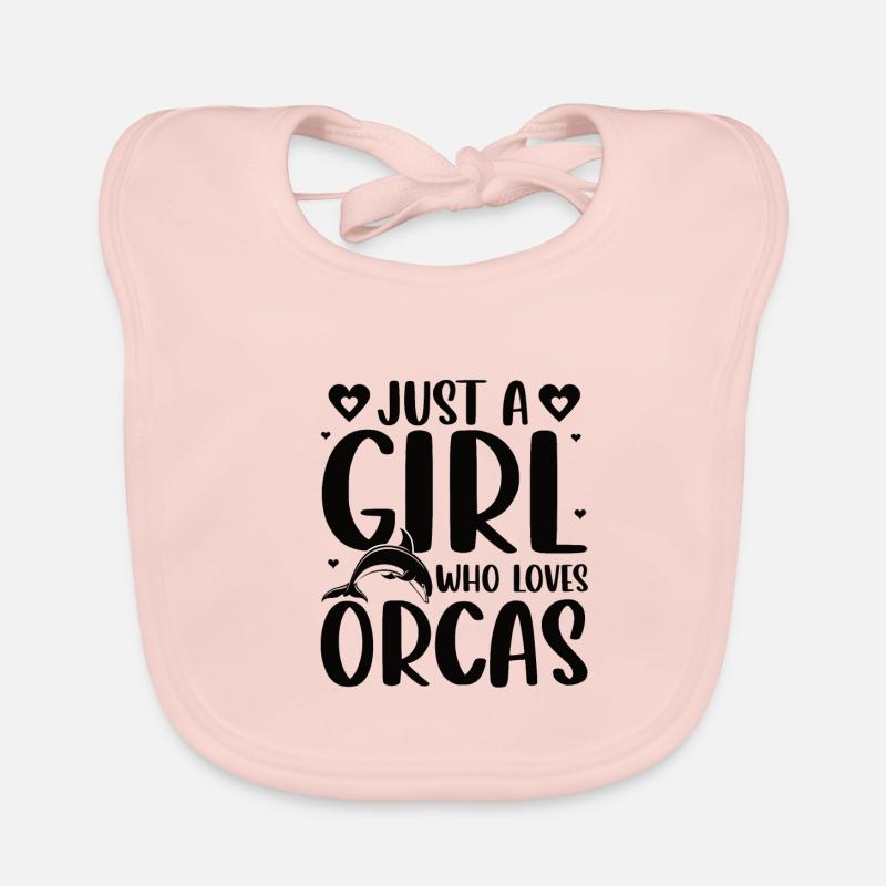 Orca Wal Mädchen Kinder Baby Bio-Lätzchen