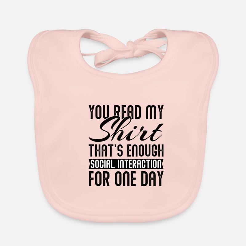 Introverted Sarcasm Introverted Shy Organic Baby Bibs