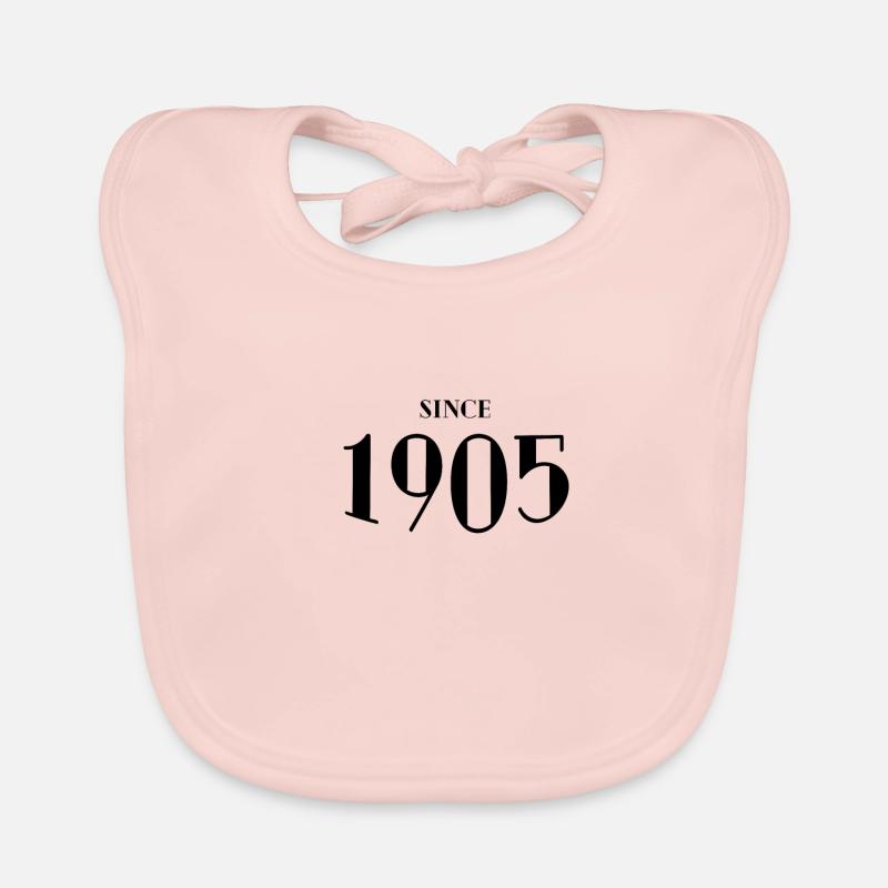 Funny Birthday Since 1905 Organic Baby Bibs