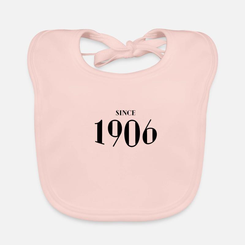 Funny Birthday Since 1906 Organic Baby Bibs
