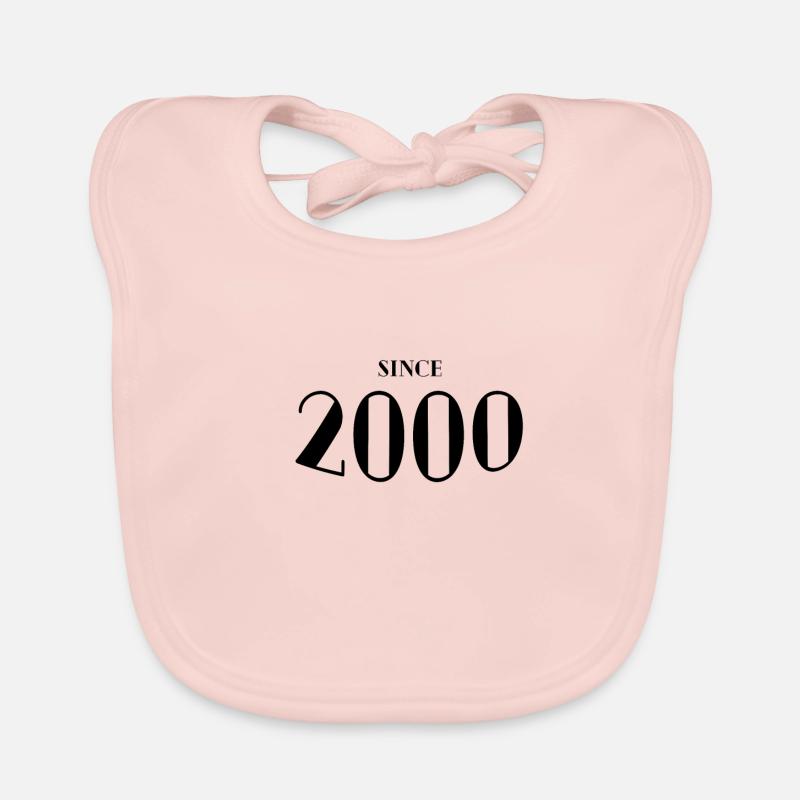 Funny Birthday Since 2000 Organic Baby Bibs