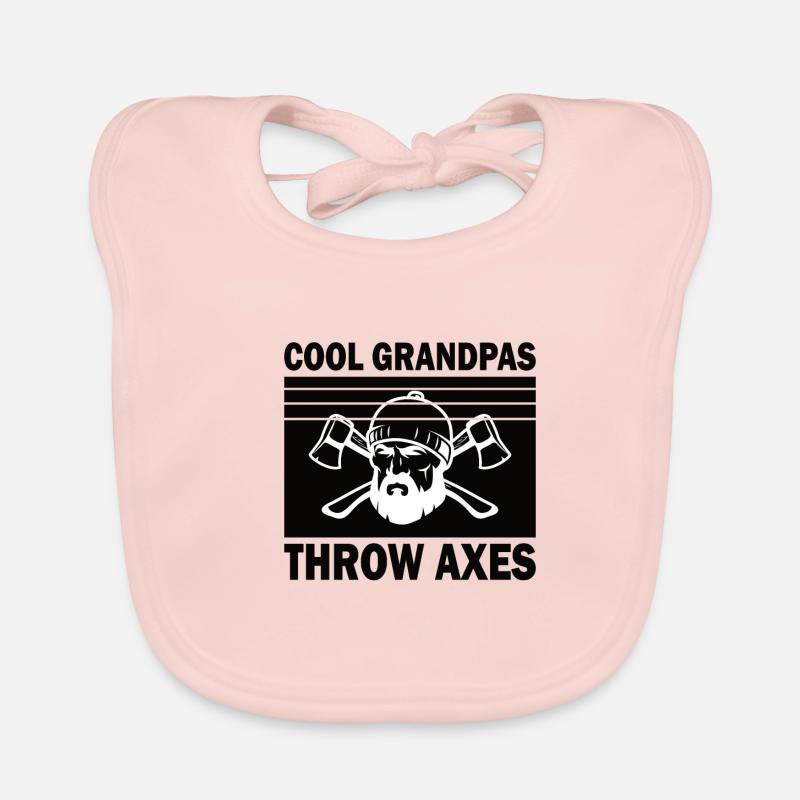 Grandpa Axe Throw Axe Throw Target Throw Axe Throw Pension Organic Baby Bibs