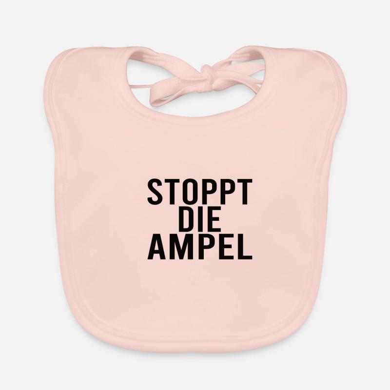 Stops The Traffic Light Climate Change Demonstration Demo Organic Baby Bibs