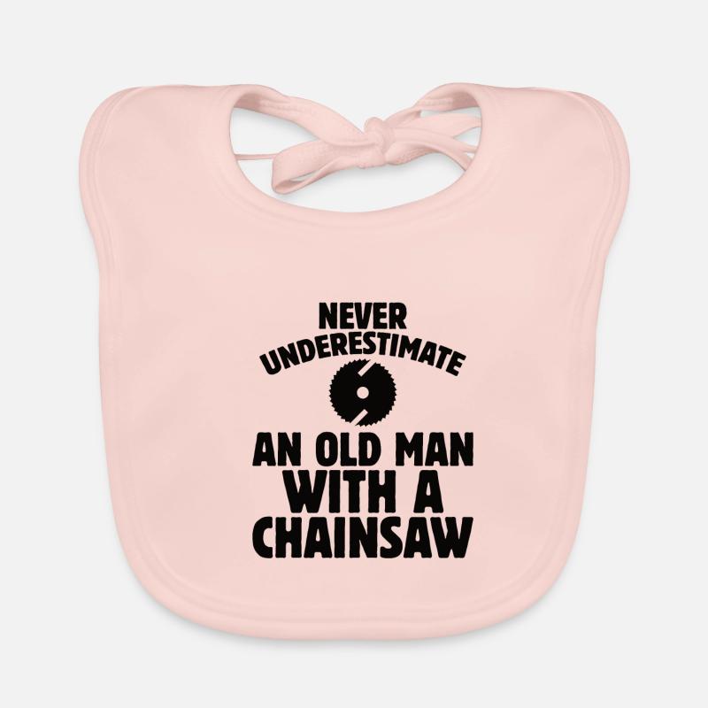 Tronçonneuse à bois Bûcheron Menuisier Escalade Bavoir bio Bébé