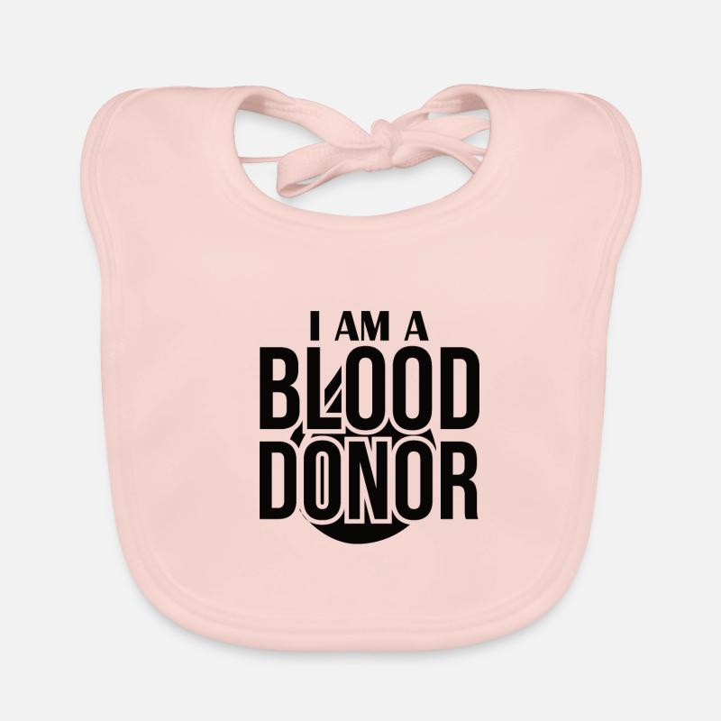 Blutspende Blutspenden Blutspender Baby Bio-Lätzchen