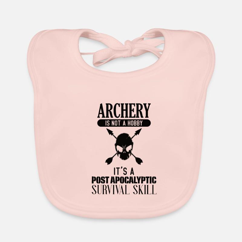 Archery - Bow Hunter Design Archery Arrow Organic Baby Bibs