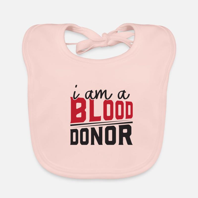 Blutspende Blutspenden Blutspender Baby Bio-Lätzchen
