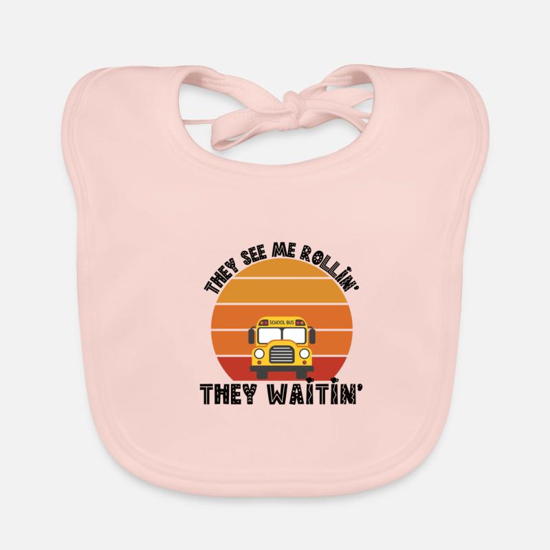 Busfahrer Berufung Beruf Arbeit Geschenk Baby Bio-Lätzchen