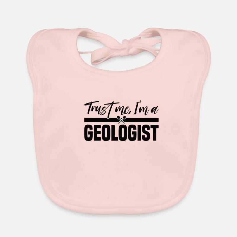 Géologue Croûte terrestre Sciences naturelles Roche Rocheuse Bavoir bio Bébé