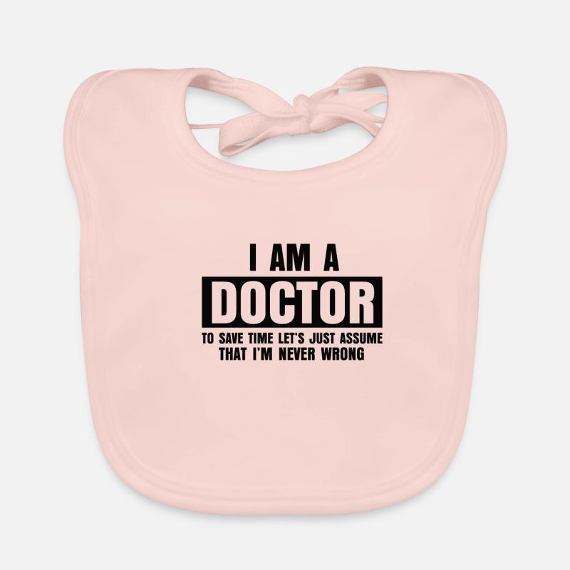 Doktor Abschluss Doktor Arbeit Doktoren Baby Bio-Lätzchen