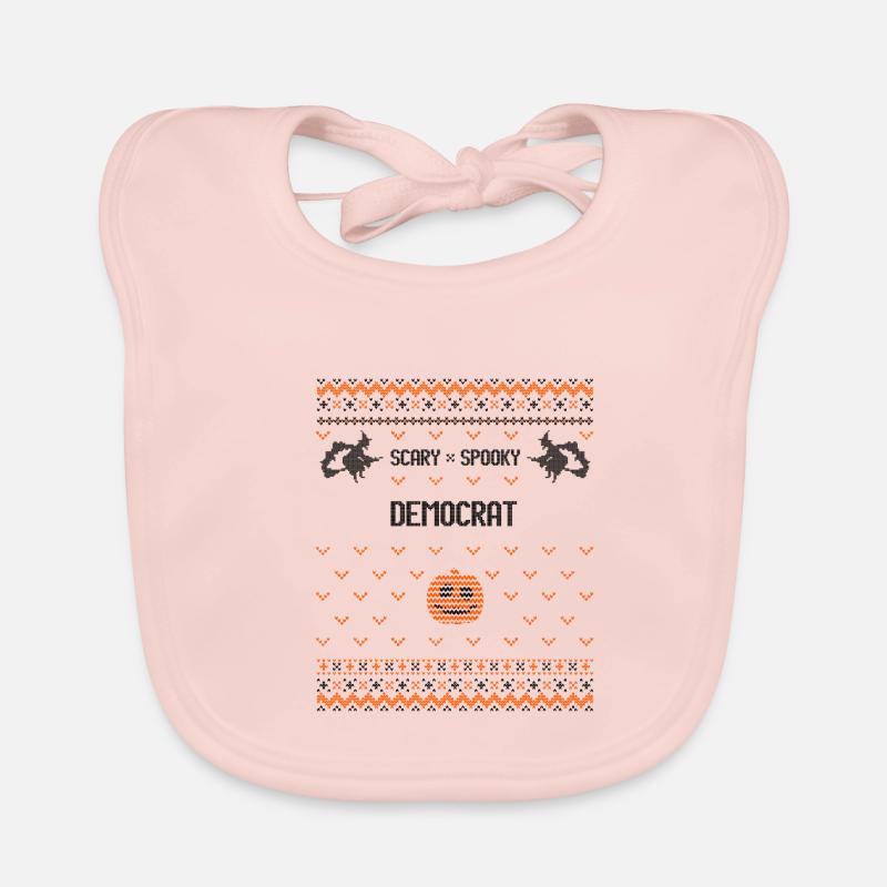 Démocrate effrayant et effrayant Bavoir bio Bébé