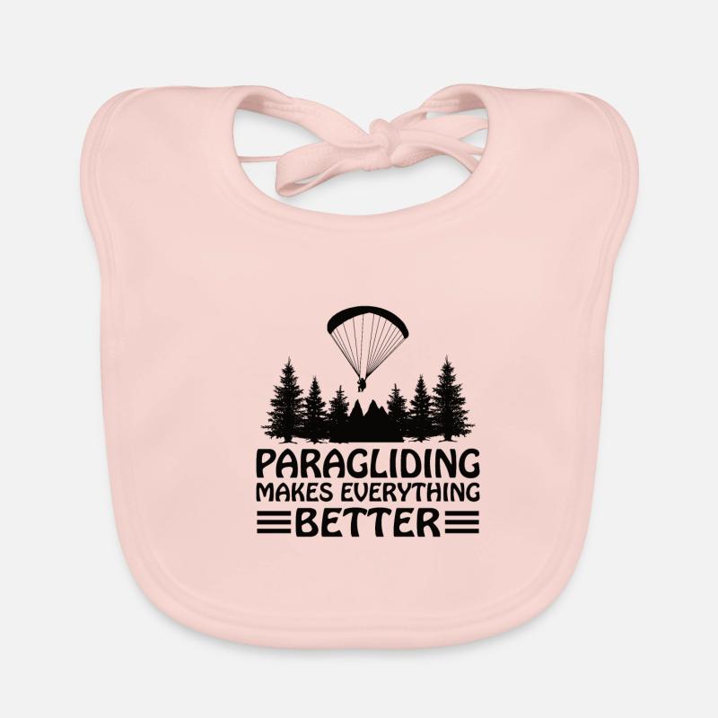 Paragliding Gleitschirmflieger Fallschirm Para Baby Bio-Lätzchen